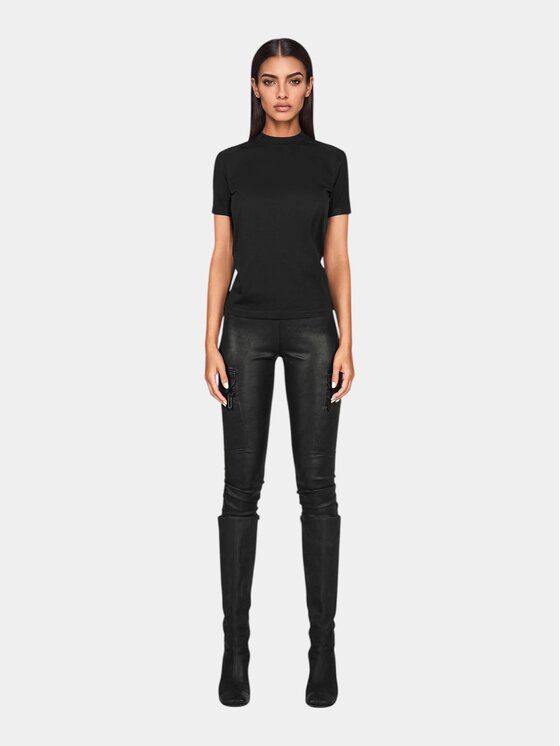 MADE BY SOCIETY MADE BY SOCIETY Spodnie materiałowe KINETIC BOX Pants - P27888 Czarny Basic Fit