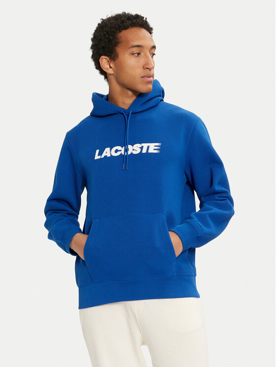 Lacoste Mikina SH2860 Modrá Regular Fit