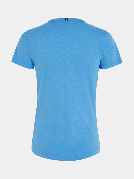 Tommy Hilfiger Tommy Hilfiger T-Shirt 1985 WW0WW37857 Μπλε Slim Fit