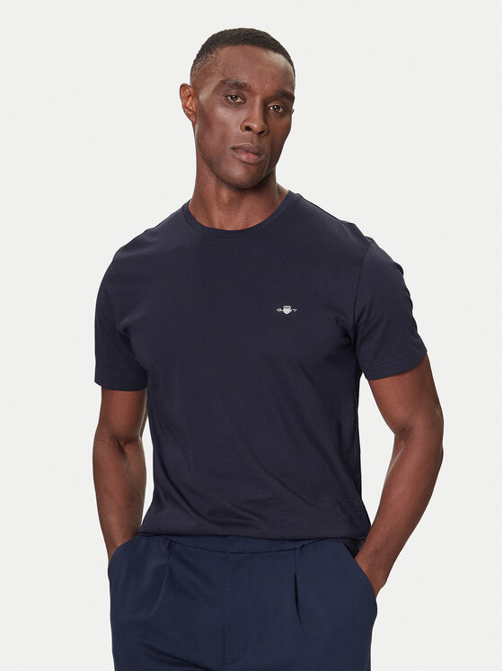 Gant Gant Tricou 2004080 Bleumarin Regular Fit