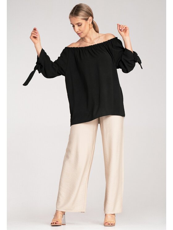 FIGL FIGL Blusa M1133 Nero Regular Fit