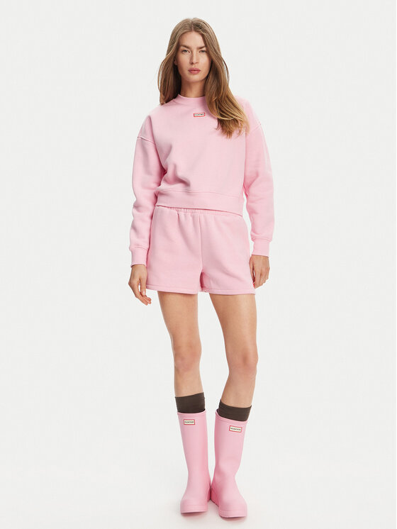 Hunter Hunter Sweatshirt Tina HARW0042242 Rosa Cropped Fit