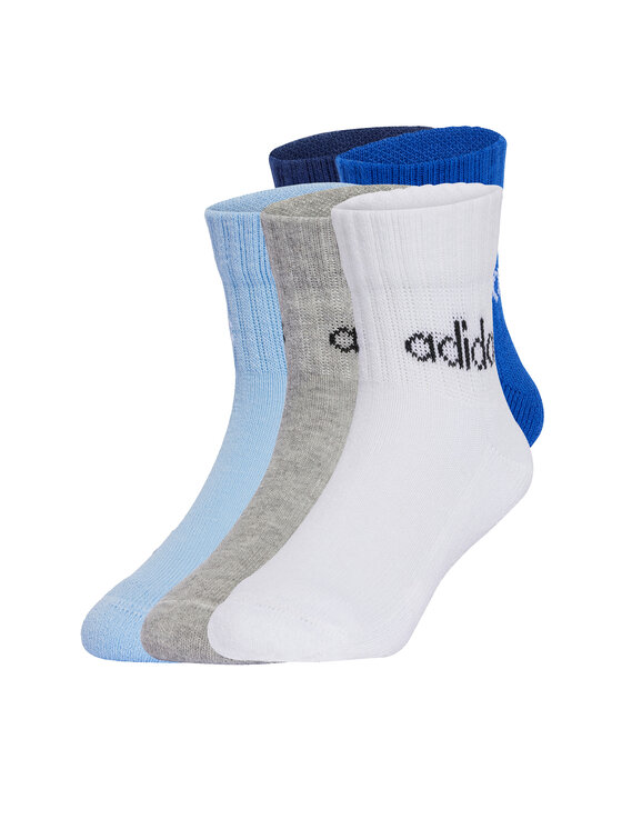 Set de 5 perechi de șosete lungi pentru copii adidas Kids Lin Ank 5P JF8542 Colorat