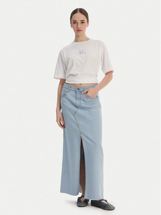 Guess Jeans Guess Jeans Дънкова пола W6GD52 D7902 Син Regular Fit