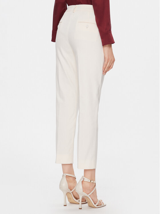 Weekend Max Mara Weekend Max Mara Medžiaginės kelnės Vite 2415131031 Smėlio Regular Fit