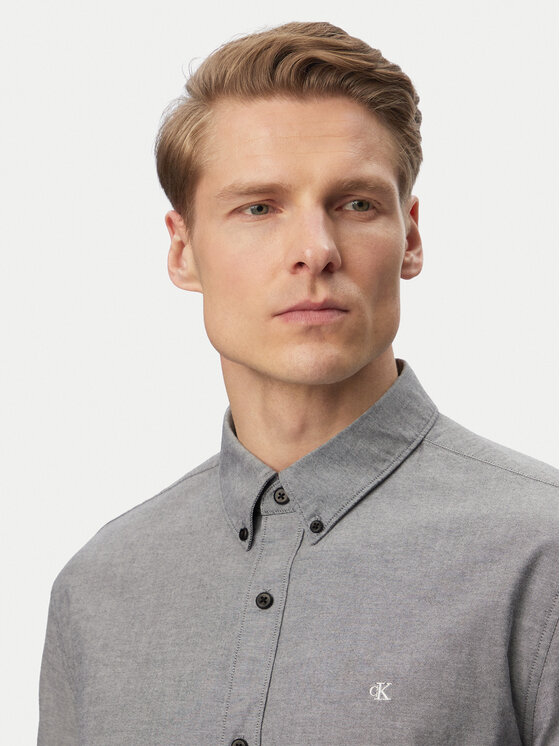 Calvin Klein Jeans Calvin Klein Jeans Krekls Oxford Classic LV140EM125 Melns Regular Fit