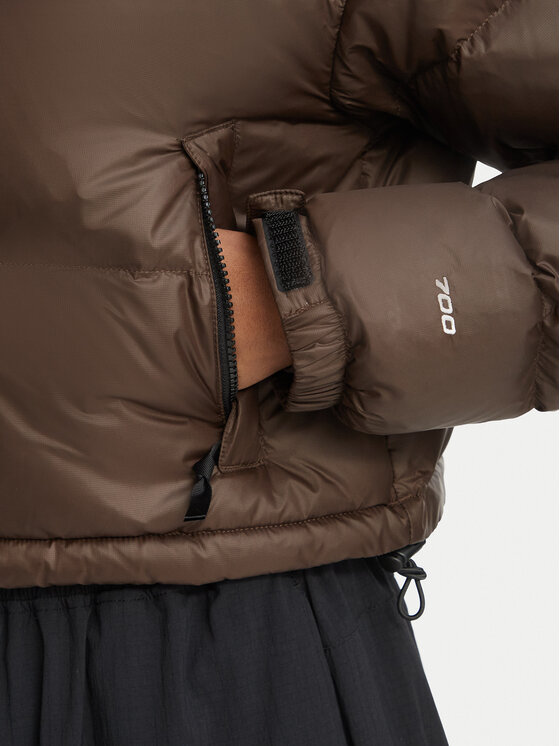 The North Face The North Face Vatovaná bunda Nuptse NF0A5GGE Tmavo hnedá Regular Fit
