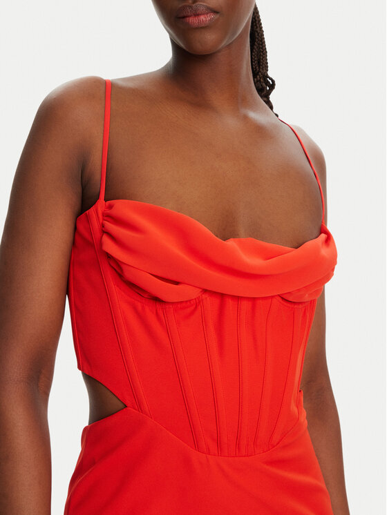 BARDOT BARDOT Cocktail obleka Martini 58535DB Rdeča Slim Fit
