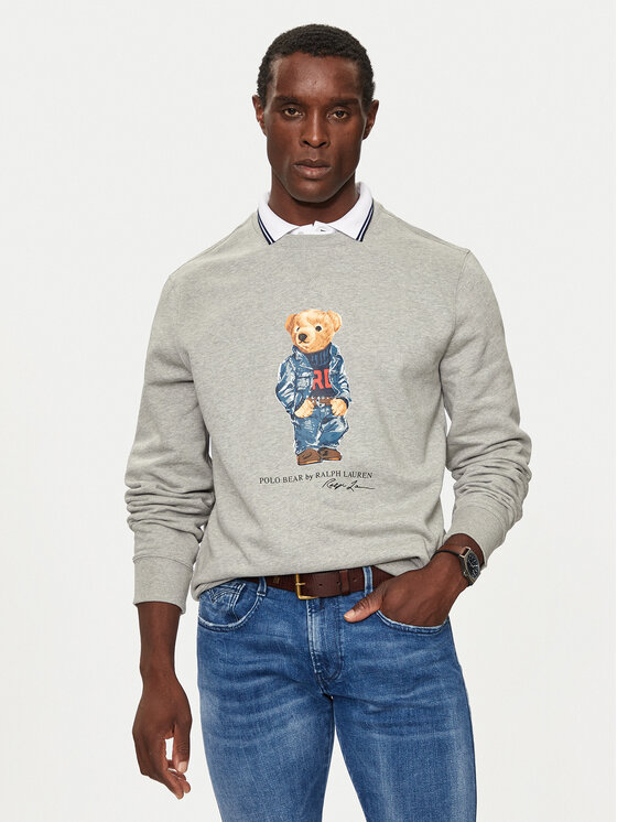 Polo Ralph Lauren Polo Ralph Lauren Majica dugih rukava 710953718003 Siva Regular Fit