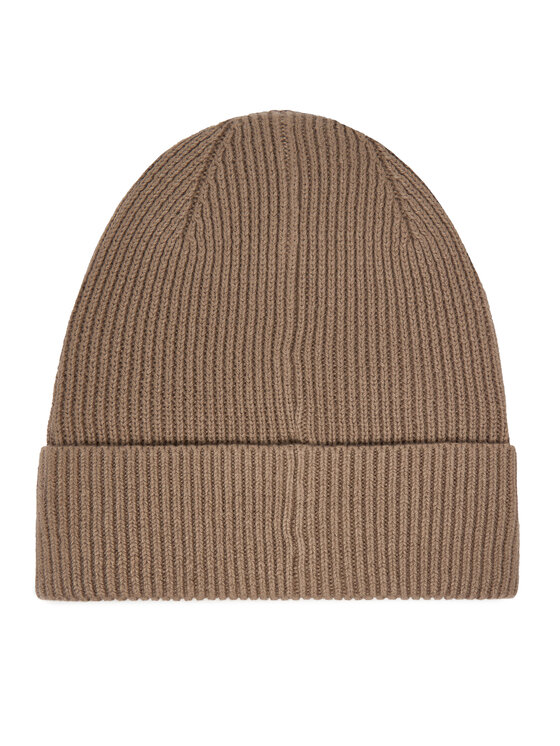 Calvin Klein Calvin Klein Cepure Embroidered Rib Cotton Beanie LV04F8097G Bēšs