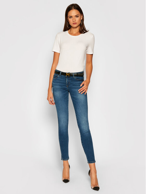 Guess Guess Jeansy Skinny Fit Curve W0YAJ2 D4484 Granatowy Skinny Fit