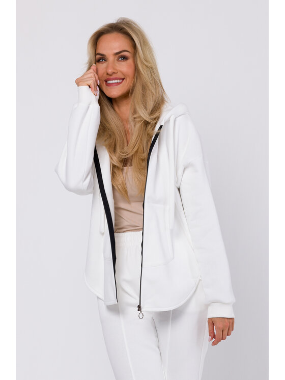 Made of Emotion Made of Emotion Felpa M761 Écru Modern Fit