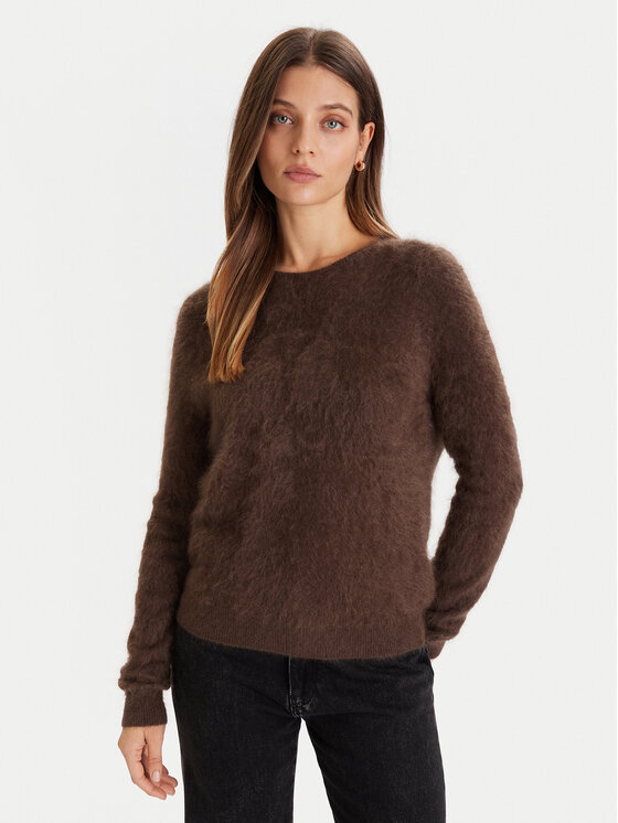 ViCOLO Sweter 22066F Brązowy Regular Fit