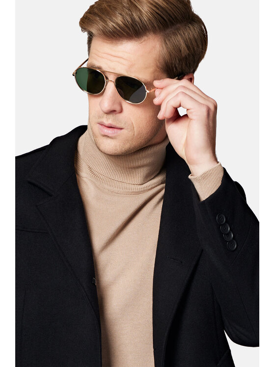 Lancerto Lancerto Płaszcz wełniany Brekstad PC073223000013 Czarny Regular Fit