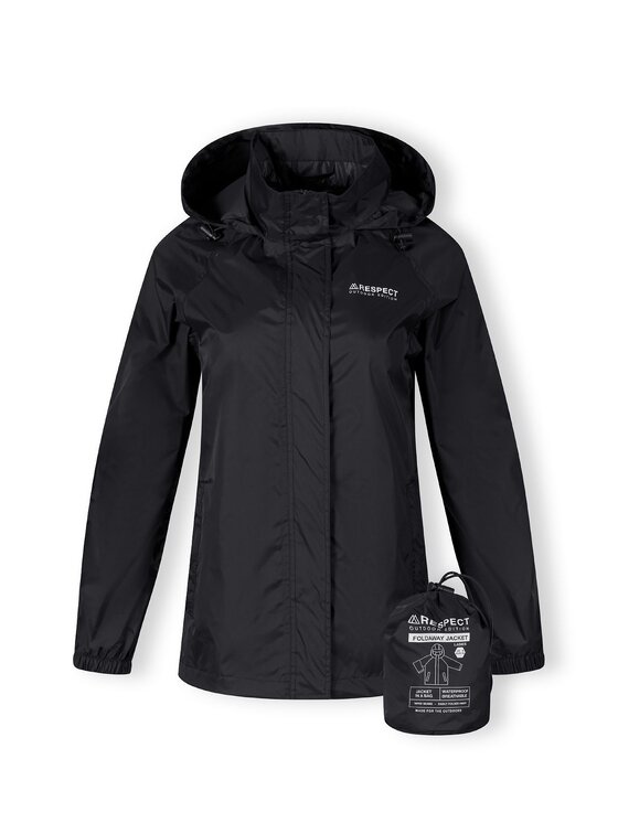 minoti minoti Kurtka przeciwdeszczowa 26LRJACKET1 Czarny Regular Fit