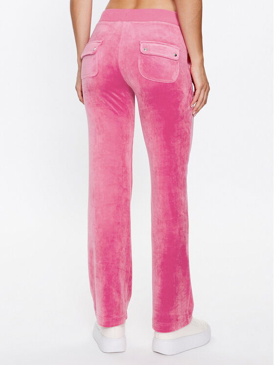 Juicy Couture Juicy Couture Spodnie dresowe Del Ry JCAP180 Różowy Regular Fit