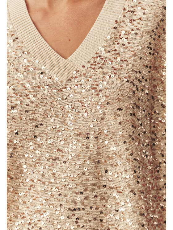 TATUUM Tatuum Sweter ICOMA Beżowy Classic Fit