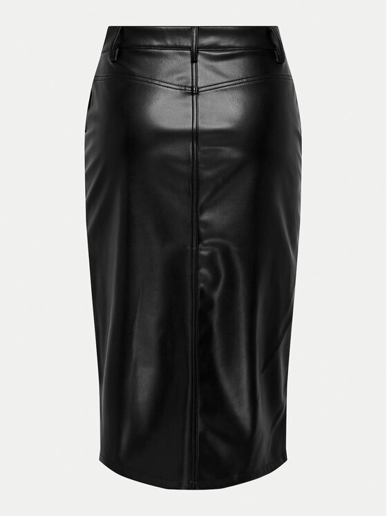 JDY JDY Műbőr szoknya Alexa 15330385 Fekete Slim Fit