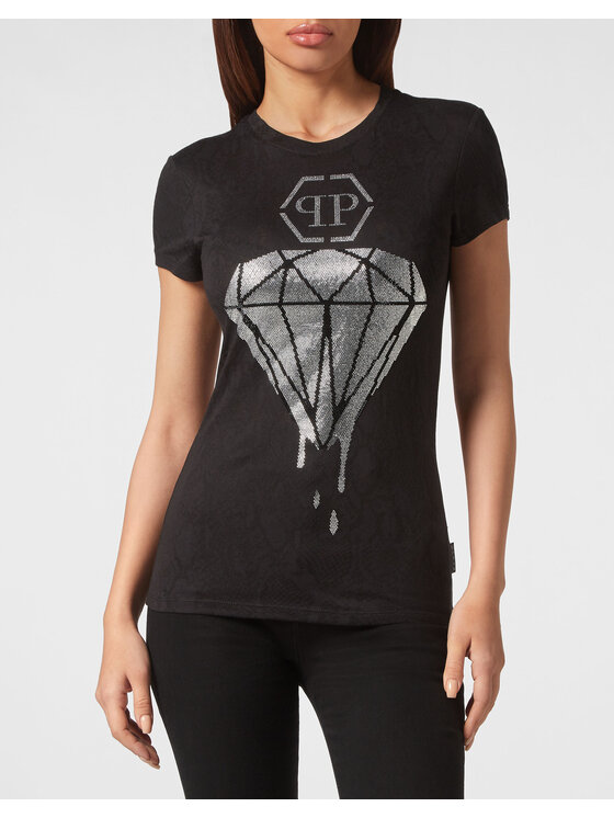 PHILIPP PLEIN PHILIPP PLEIN T-Shirt 3241 Černá Regular Fit