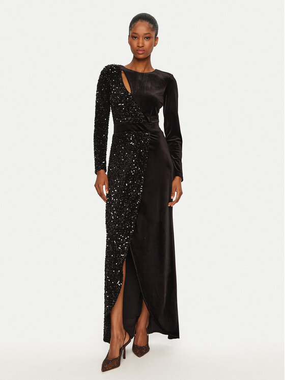 Rinascimento Rinascimento Rochie de seară CFC0121945003 Negru Regular Fit