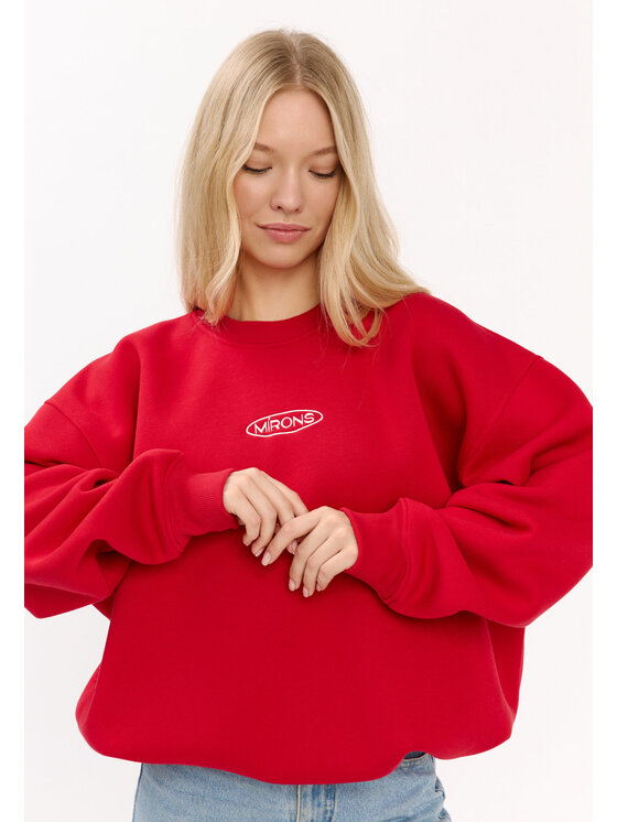 Mirons Mirons Bluza soft Czerwony Oversize