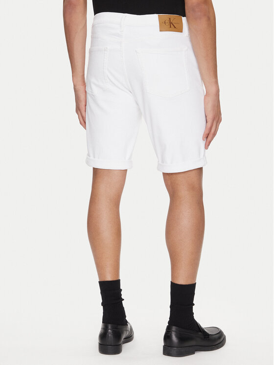 Calvin Klein Jeans Calvin Klein Jeans Farmer rövidnadrág J30J327536 Fehér Slim Fit