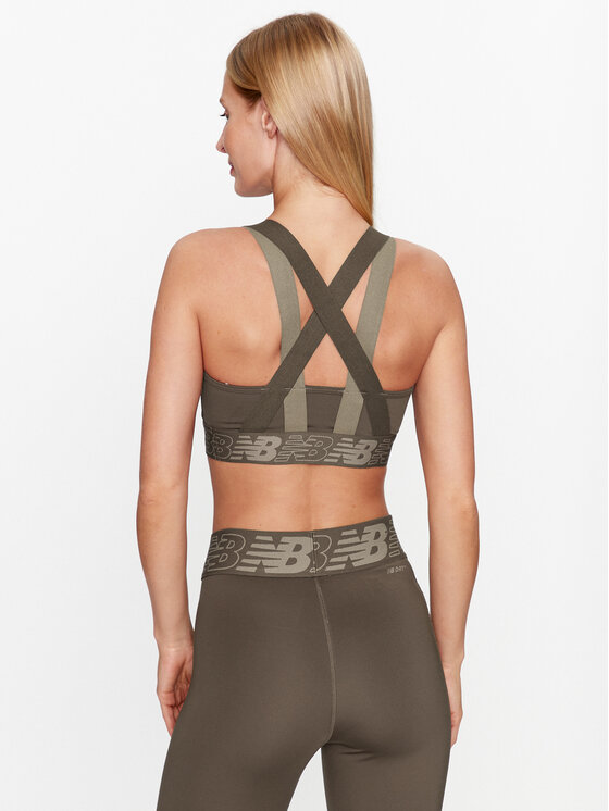 New Balance New Balance Sportinė liemenėlė Relentless Crop Bra WB31175 Ruda Regular Fit