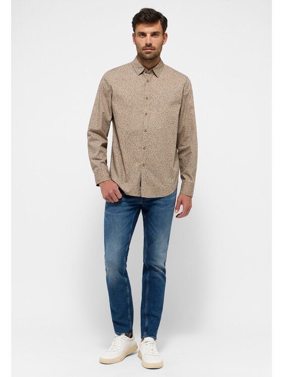 Mustang Mustang Camicia ELMORE Beige Regular Fit