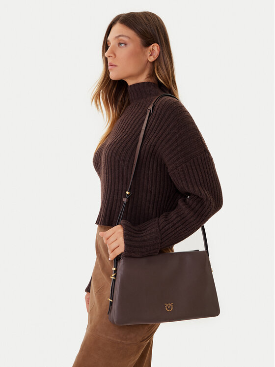 PINKO Geantă Triplet AI 25026 PLTT 105161 A0QO Maro