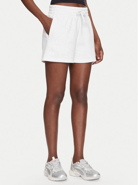 Under Armour Damskie Szorty sportowe, rozmiar S, Szare, Rival Fleece Short 1382723