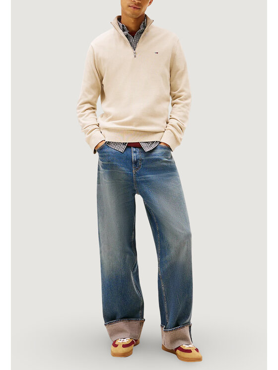 Tommy Jeans Tommy Jeans Πουλόβερ DM0DM21654 Μπεζ Casual Fit