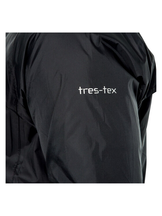 Trespass Trespass Kurtka przeciwdeszczowa Qikpac Czarny Long Fit