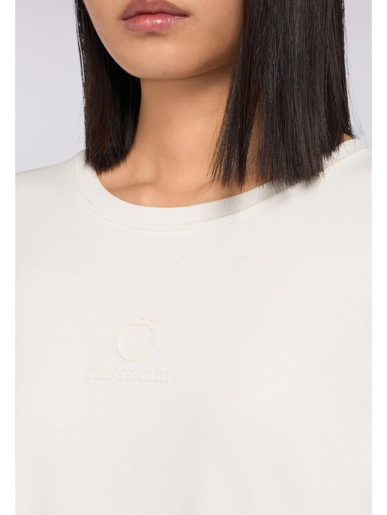 Trussardi Trussardi T-Shirt G1106000184N011 Biały Over Fit