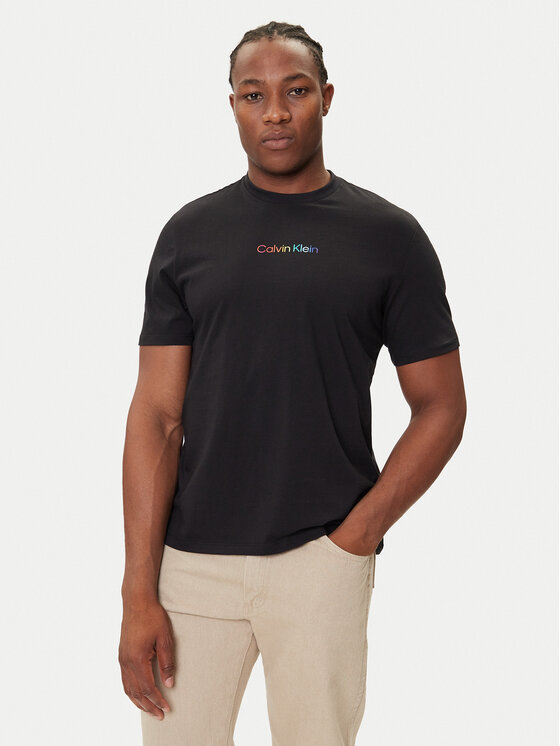 Calvin Klein Jeans Calvin Klein Jeans Tricou Pride Graphic LV04RC815G Negru Relaxed Fit