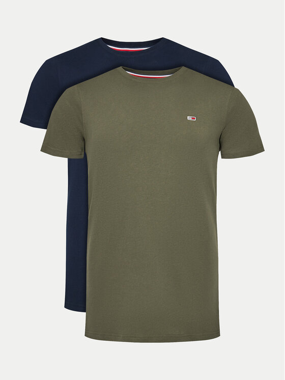 Férfi 2 póló készlet Tommy Jeans, Méret: S, Színes, DM0DM15381