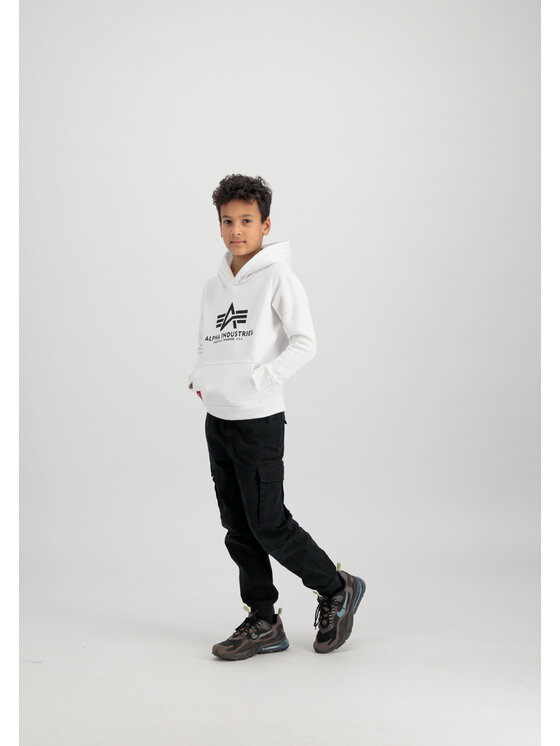 Alpha Industries Alpha Industries Bluza Basic Hoodie Kids Biały Regular Fit