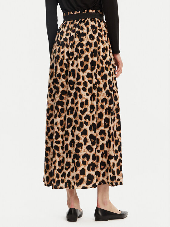 ONLY ONLY Fustă plisată Venedig 15251761 Maro Regular Fit