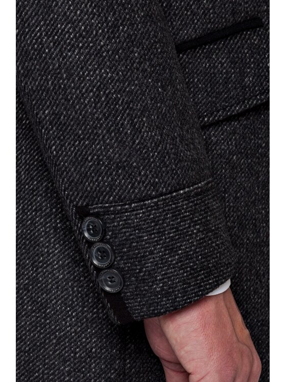 Lancerto Lancerto Płaszcz wełniany Andro KU054217000005 Szary Regular Fit