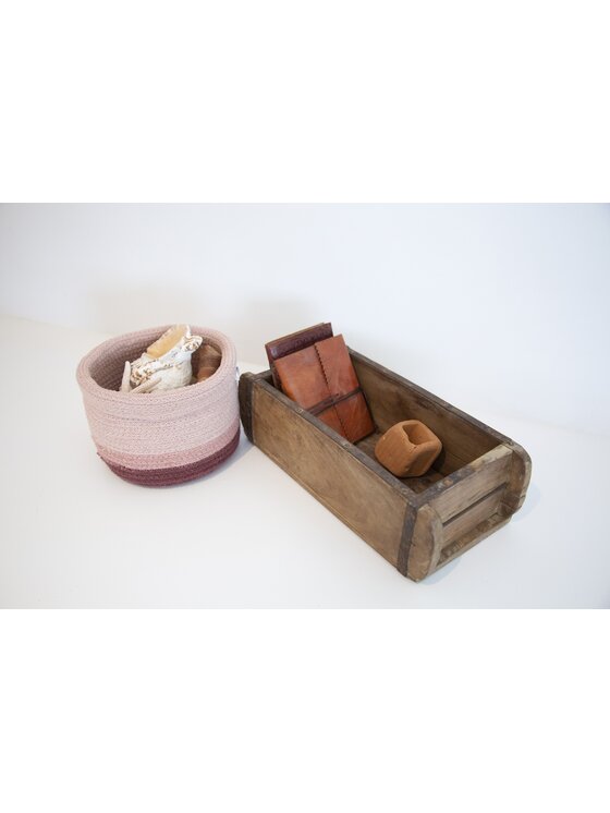 Lorena Canals Lorena Canals Przechowywanie Kosz Basket Mini Tricolor Vintage Nude Różowy