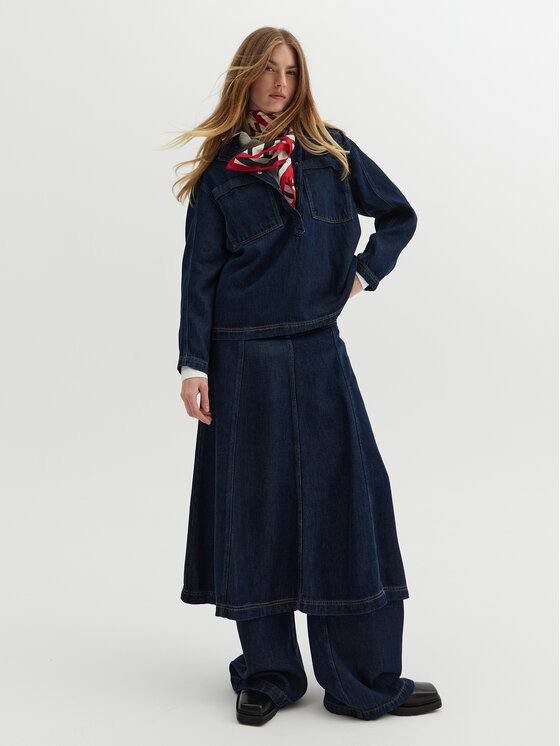 Munthe Munthe Bluză Tuxa 243100024314 Bleumarin Relaxed Fit