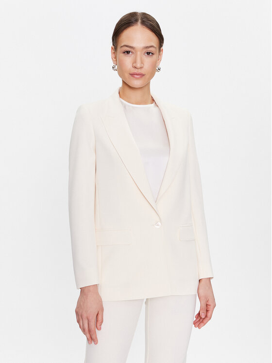 Marella Marella Švarkas Cordova 2330411231 Écru Regular Fit