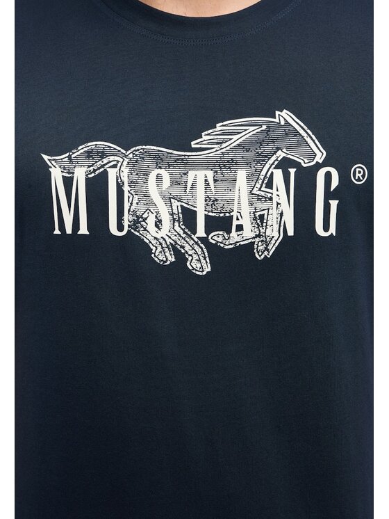 Mustang Mustang T-shirt Style Austin Blu scuro Regular Fit