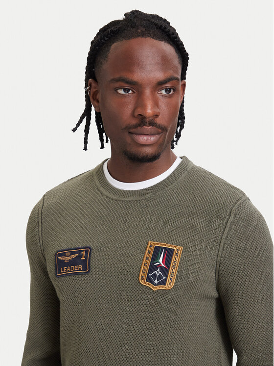 Aeronautica Militare Aeronautica Militare Maglione 262MA1659UL00903 Cachi Regular Fit