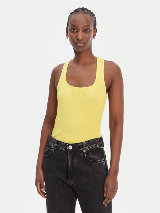 Liu Jo Sport Liu Jo Sport Top TA6173 J3845 Žuta Regular Fit