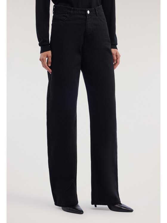 Trussardi Trussardi Pantaloni di tessuto P7009300464N033 Nero Boy Fit