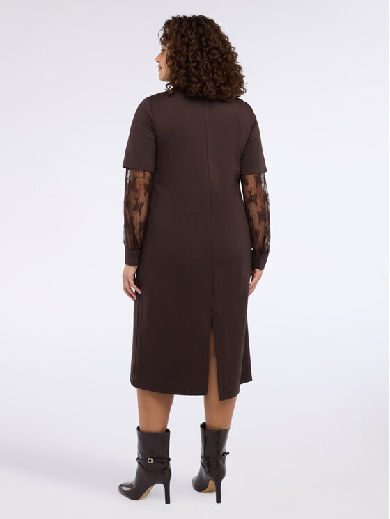 Fiorella Rubino Fiorella Rubino Sukienka wieczorowa 7045L001228N022 Brązowy Regular Fit