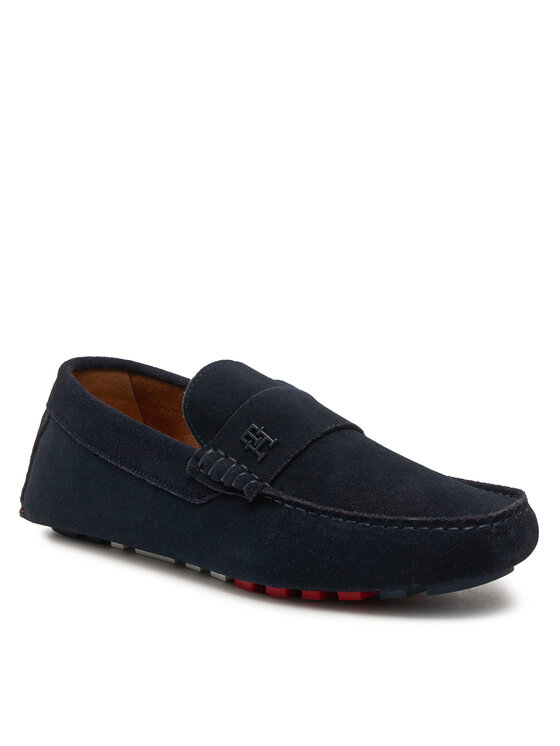 Tommy Hilfiger Tommy Hilfiger Мокасини Th Classic Suede Driver FM0FM05000 Тъмносин