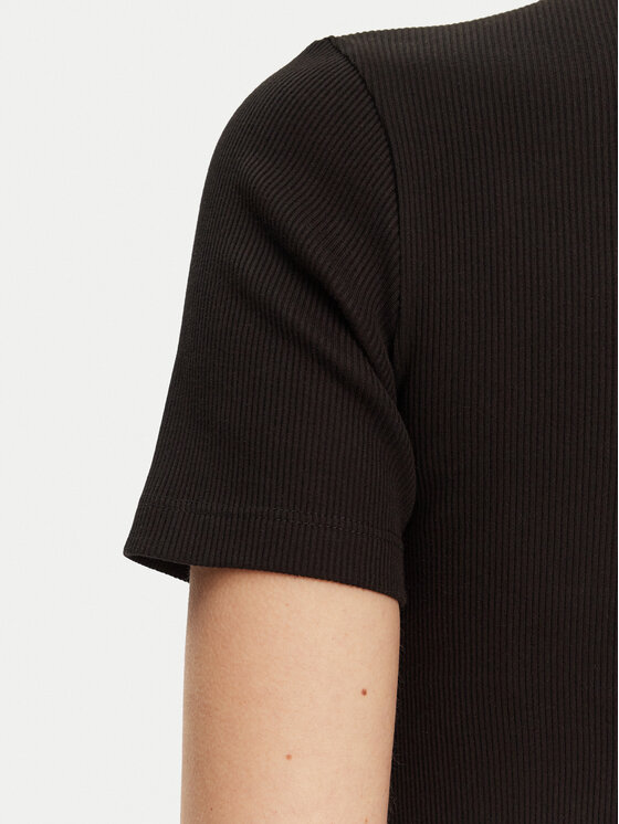 Lacoste Lacoste Haljina za svaki dan EF9622 Crna Slim Fit