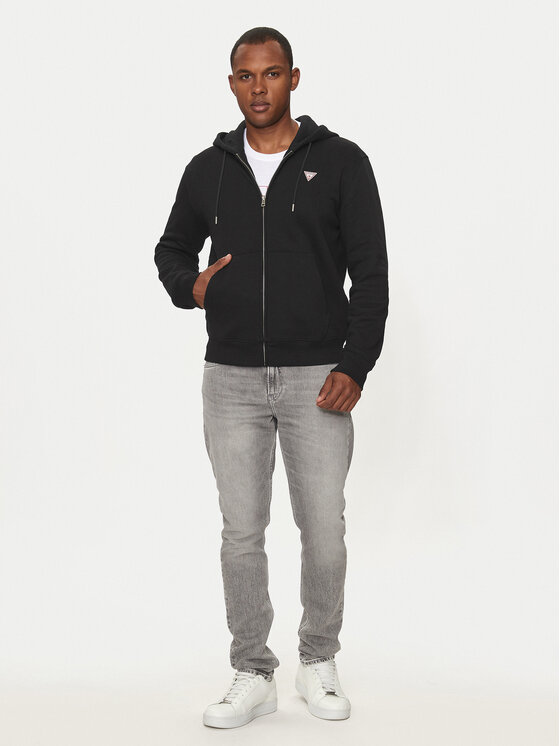 Guess Jeans Guess Jeans Μπλούζα M4YQ28 K9V31 Μαύρο Regular Fit