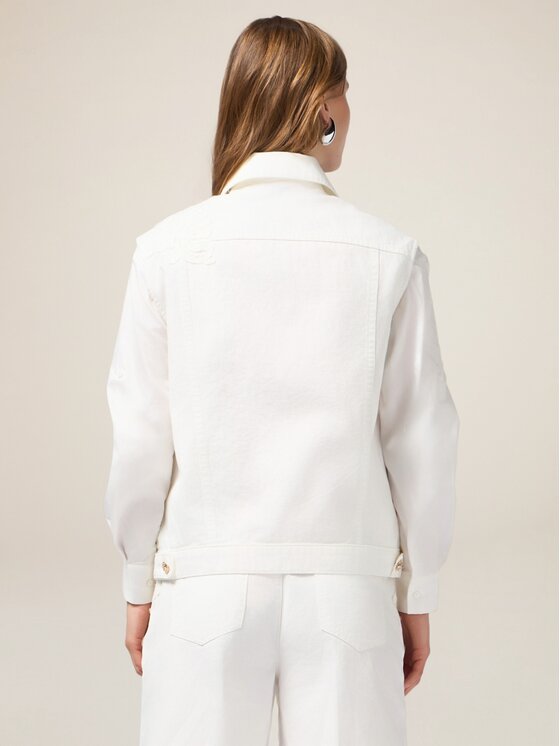 Oltre Oltre Giacca outdoor L700J000002N011 Bianco Regular Fit